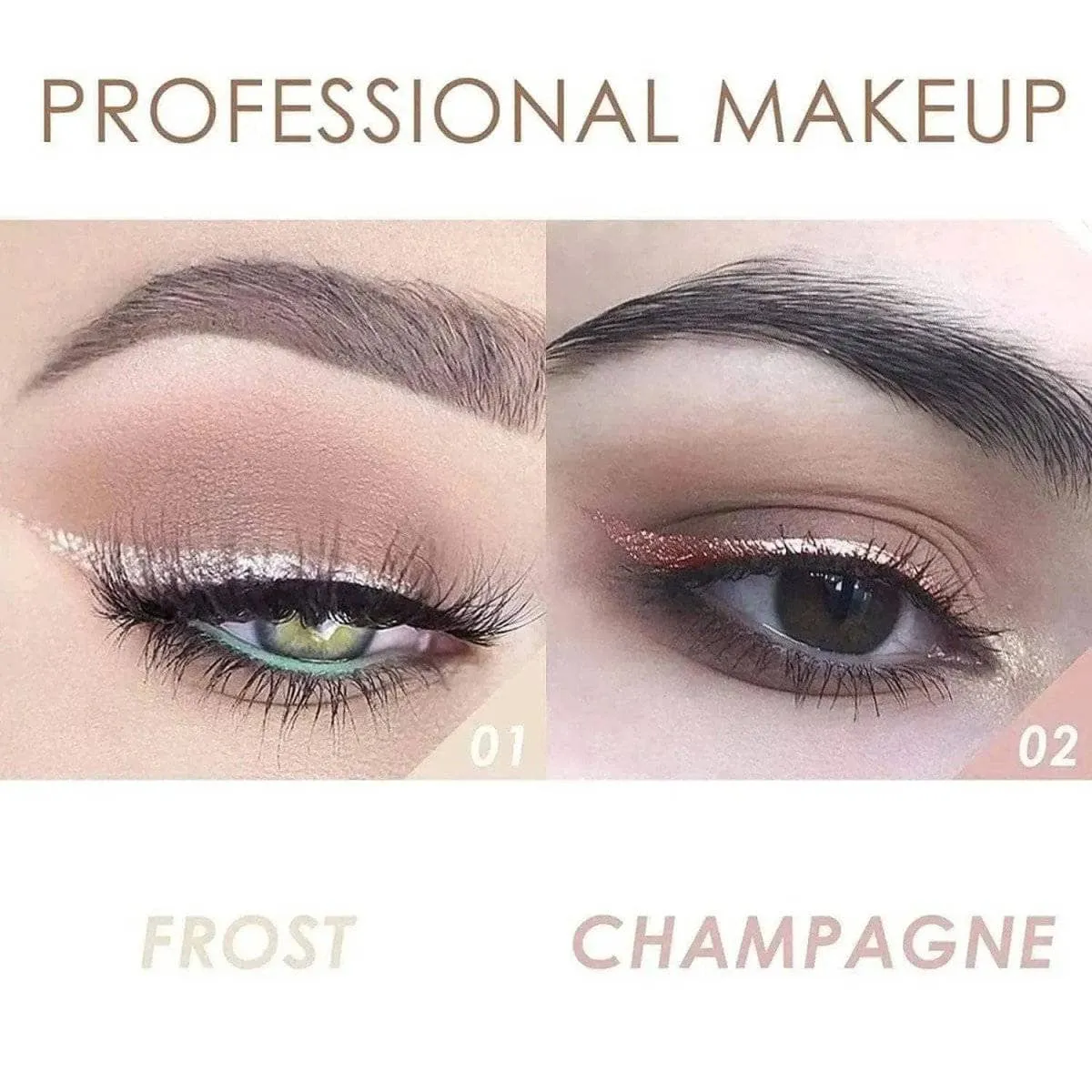 2Pcs Shimmer Cream-Eyeshadow Stick Kit - Image 4