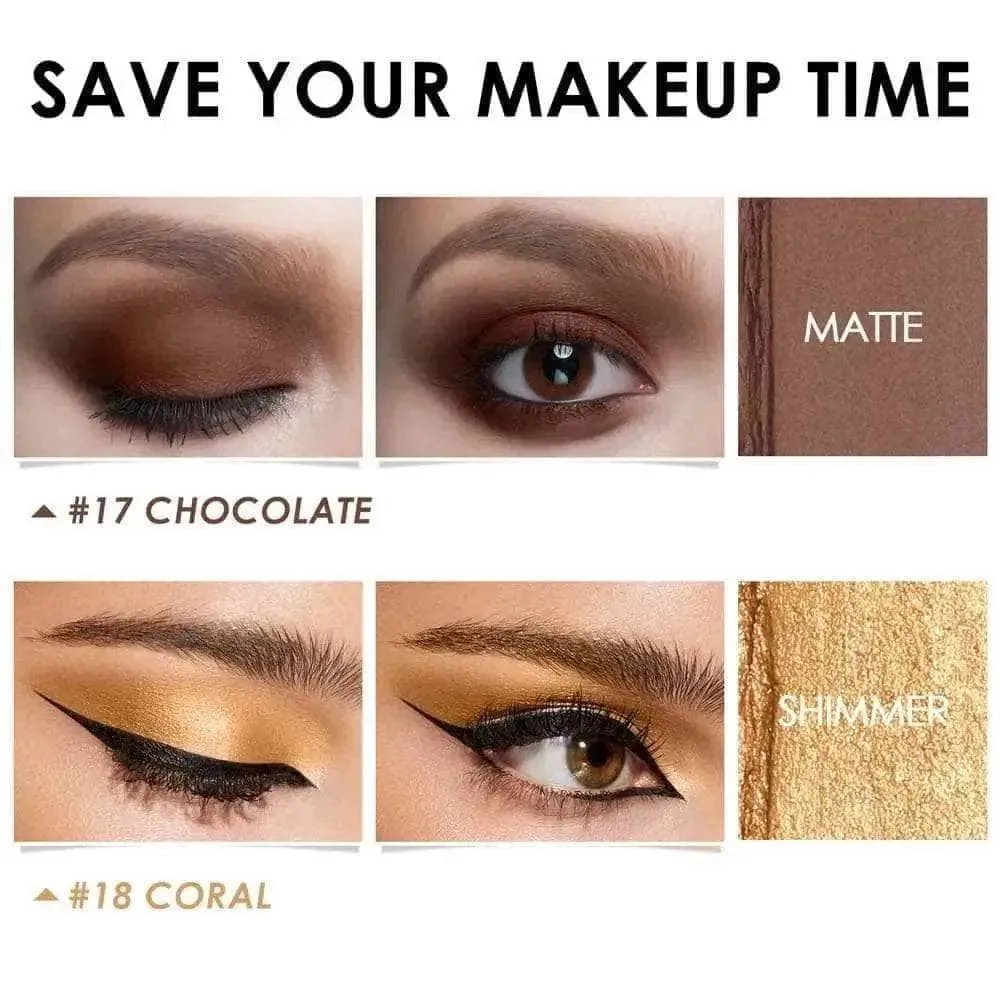 2Pcs Shimmer Cream-Eyeshadow Stick Kit - Image 42