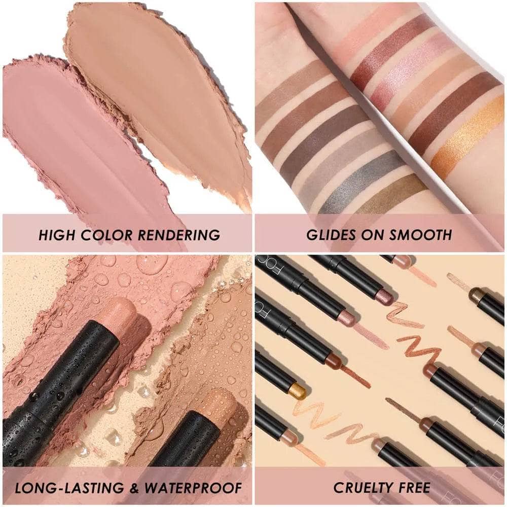 2Pcs Shimmer Cream-Eyeshadow Stick Kit(#13 & #16) - Image 6