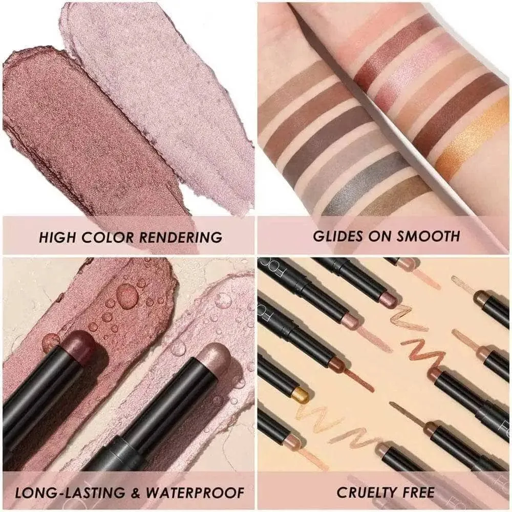 2Pcs Shimmer Cream-Eyeshadow Stick Kit(#14 & #15) - Image 6