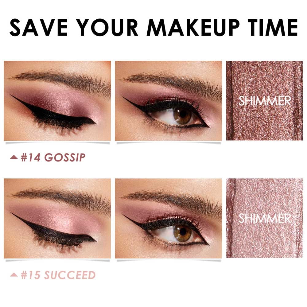 2Pcs Shimmer Cream Eyeshadow Stick Kit - Image 16