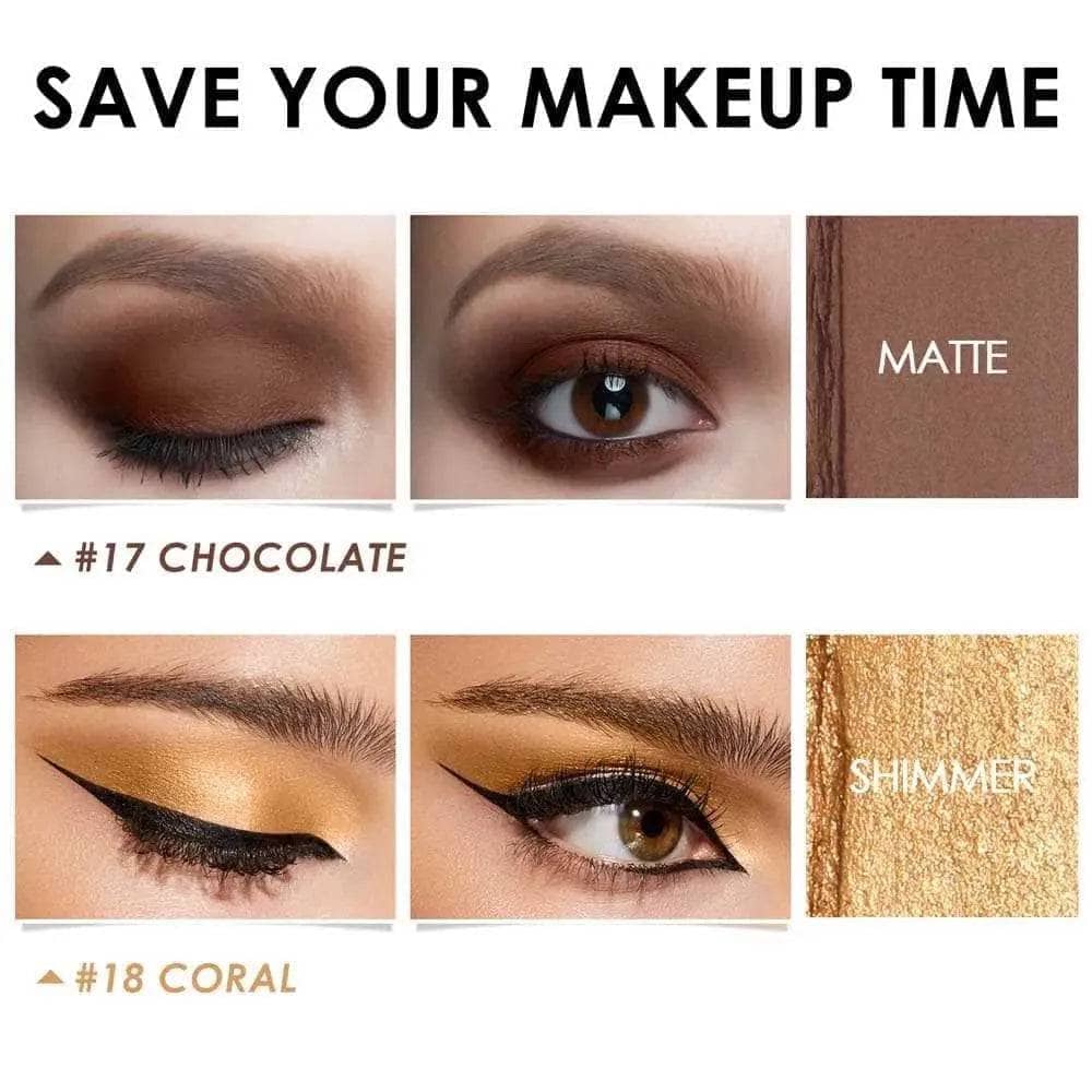 2Pcs Shimmer Cream-Eyeshadow Stick Kit(#17 & #18) - Image 3
