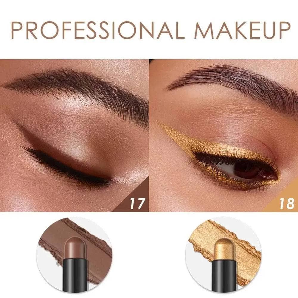 2Pcs Shimmer Cream-Eyeshadow Stick Kit(#17 & #18) - Image 4