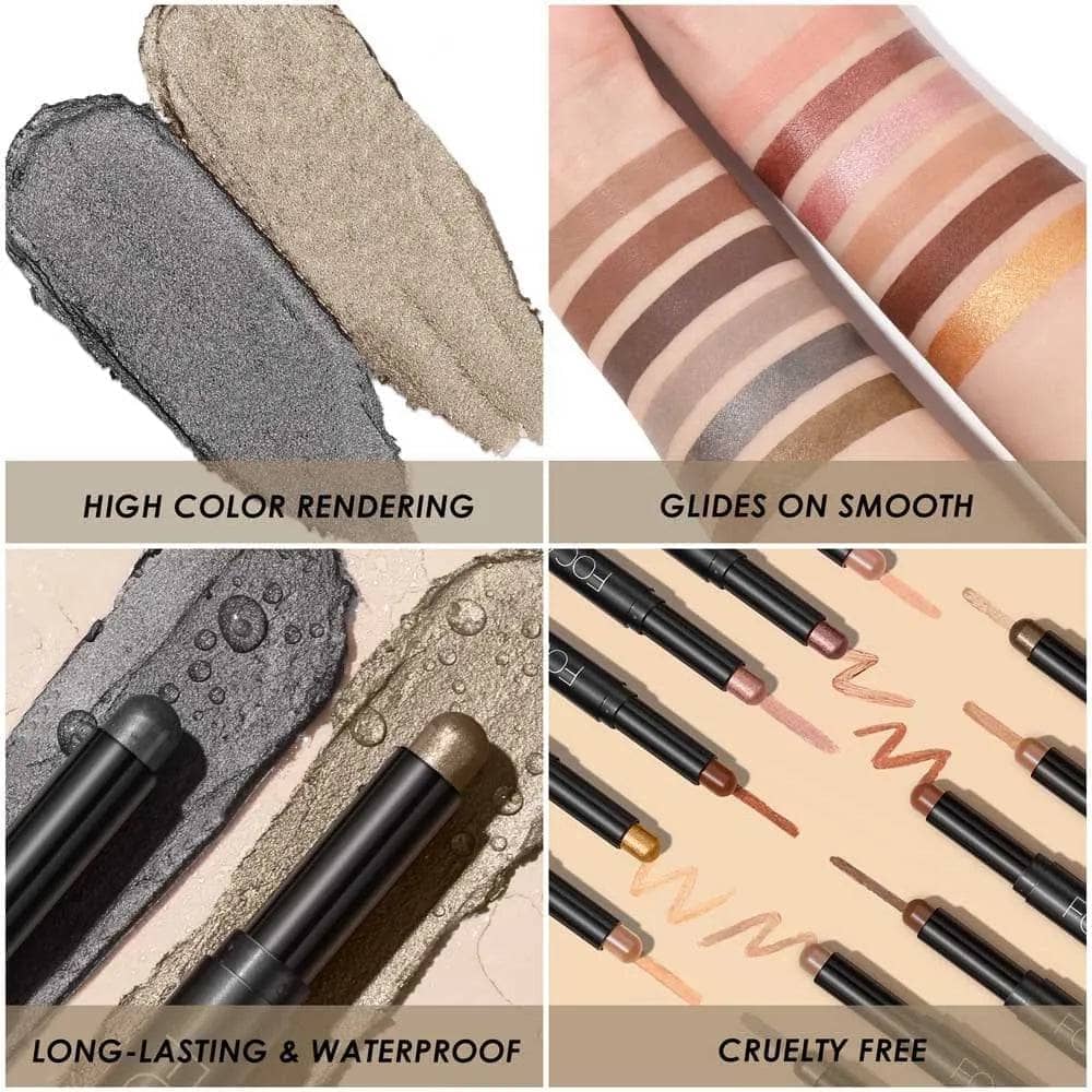 2Pcs Shimmer Cream-Eyeshadow Stick Kit（#23 & #24） - Image 7