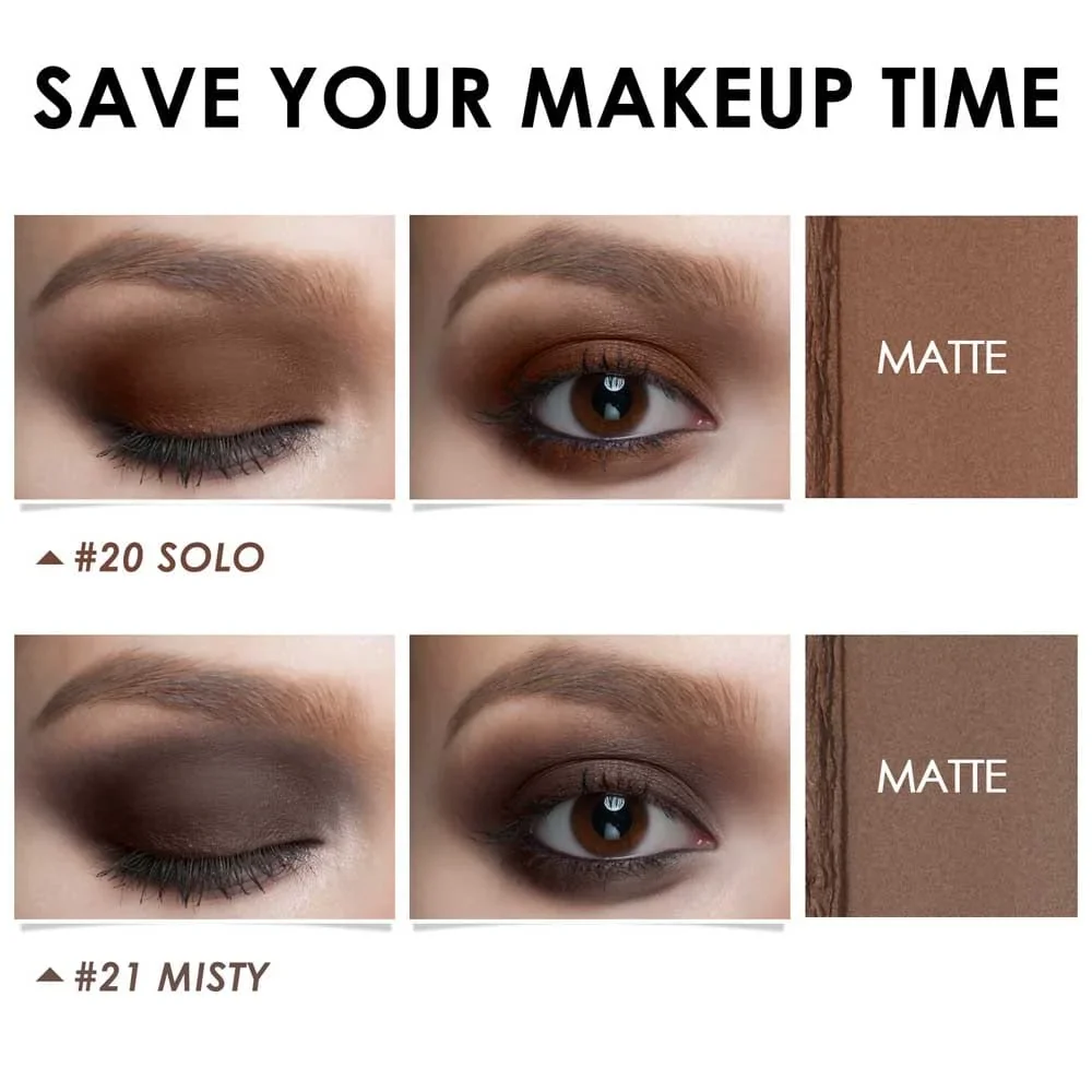 2Pcs Shimmer Cream Eyeshadow Stick Kit - Image 25