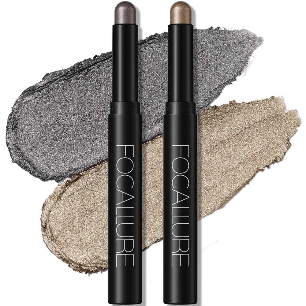 2Pcs Shimmer Cream Eyeshadow Stick Kit - Image 26
