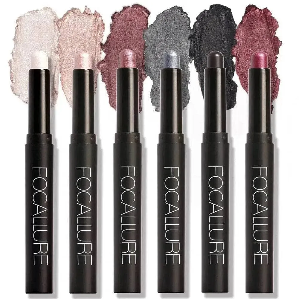 6pcs Shimmer Cream-Eyeshadow Stick Set #13-18 - Image 15
