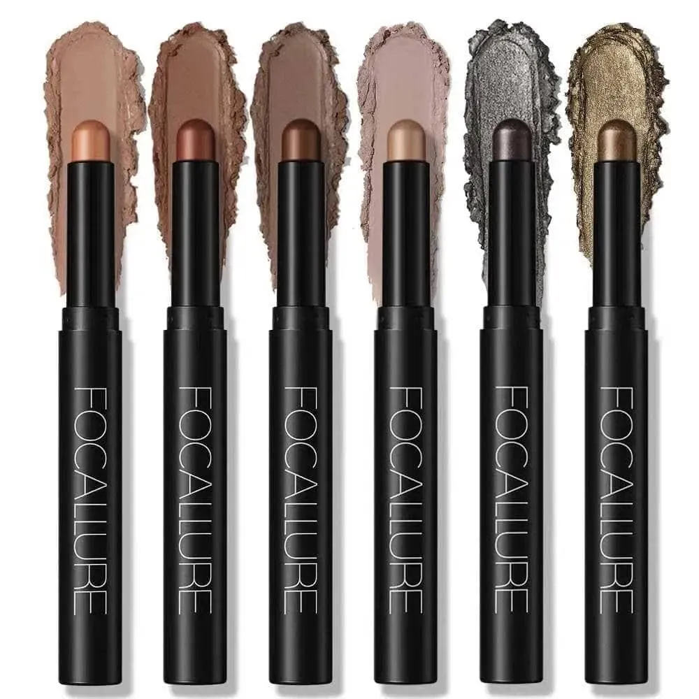 6pcs Shimmer Cream-Eyeshadow Stick Set #13-18 - Image 22