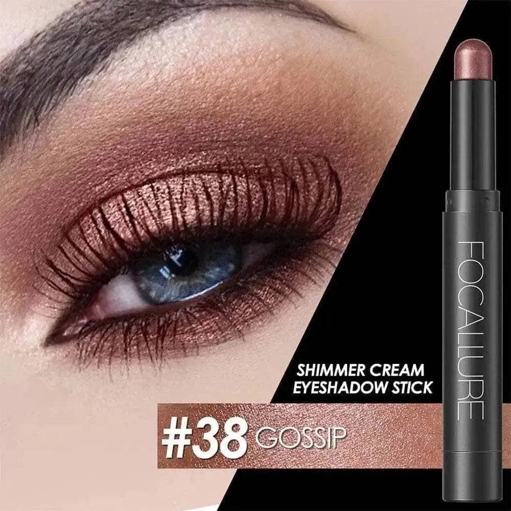 6pcs Shimmer Cream-Eyeshadow Stick Set #13-18 - Image 3