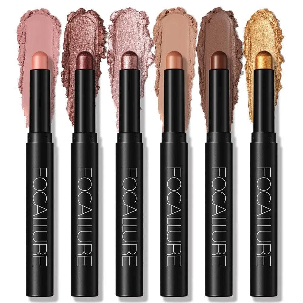 6pcs Shimmer Cream-Eyeshadow Stick Set #19-24 - Image 8