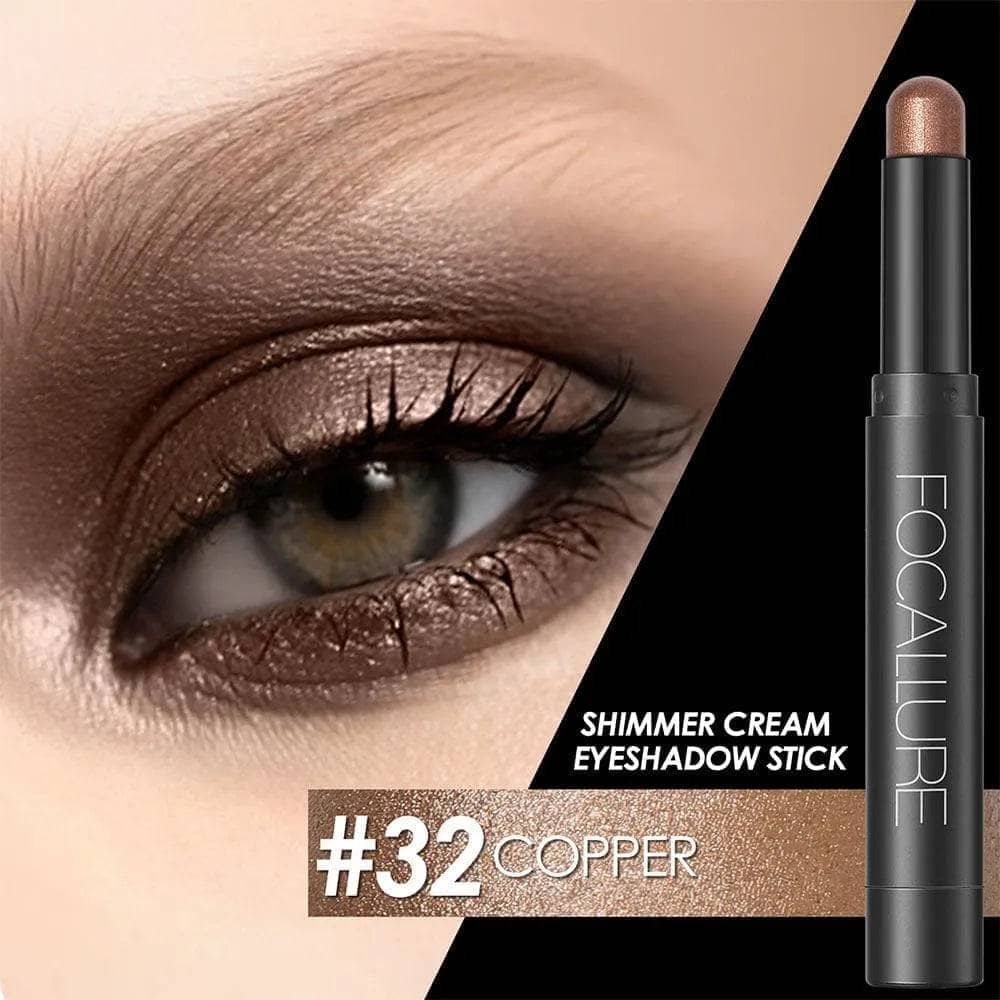 6pcs Shimmer Cream-Eyeshadow Stick Set #7-12 - Image 3