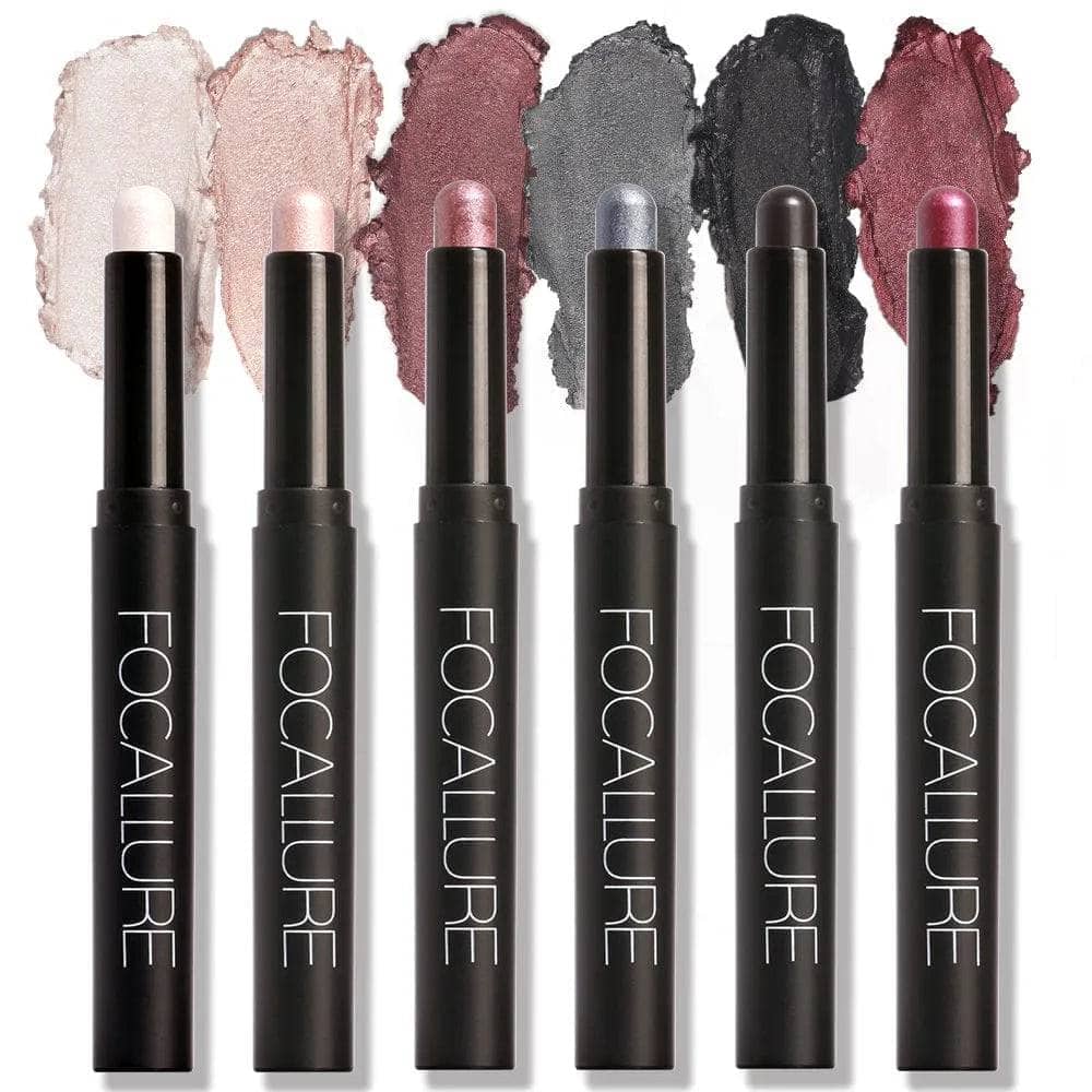 6pcs Shimmer Cream-Eyeshadow Stick Set #7-12 - Image 8